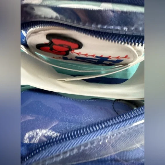 NWT Hello Kitty × LA Dodgers Clear Crossbody Bag with Coin Purse - Picture 4 of 6